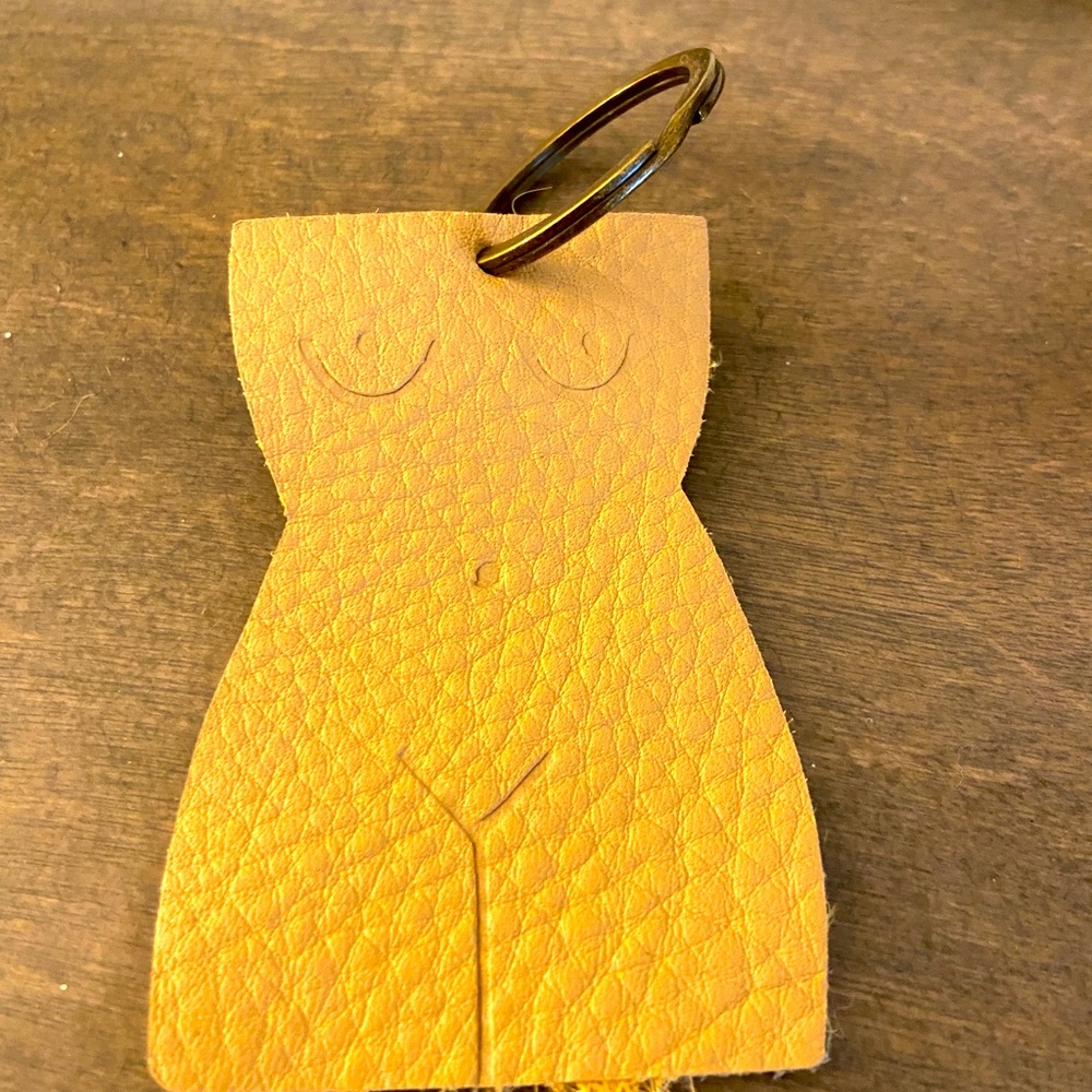 Leather key chain